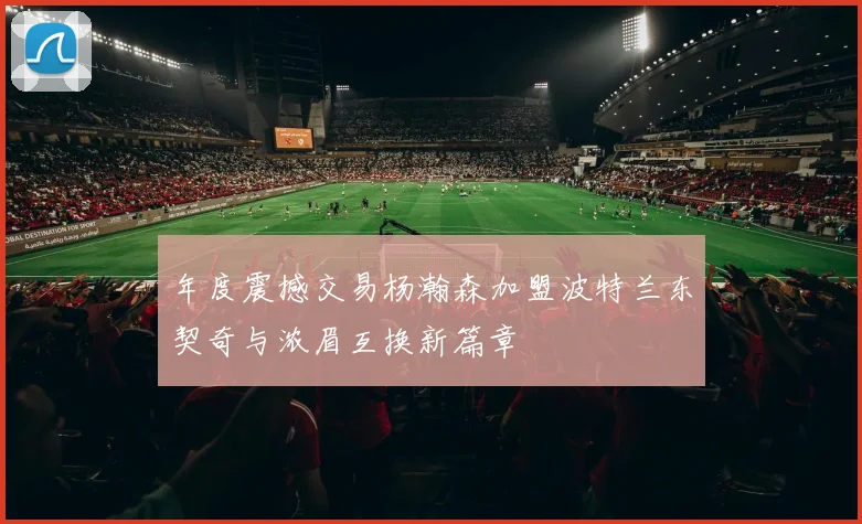 年度震撼交易杨瀚森加盟波特兰东契奇与浓眉互换新篇章